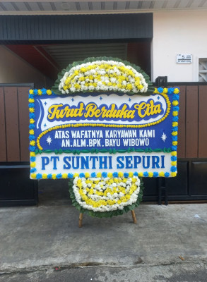 Papan Bunga Duka di Alalak Utara