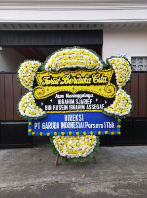 Papan Bunga Duka di Alalak Utara