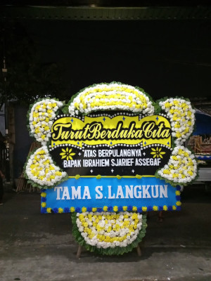 Papan Bunga Duka di Alalak Utara
